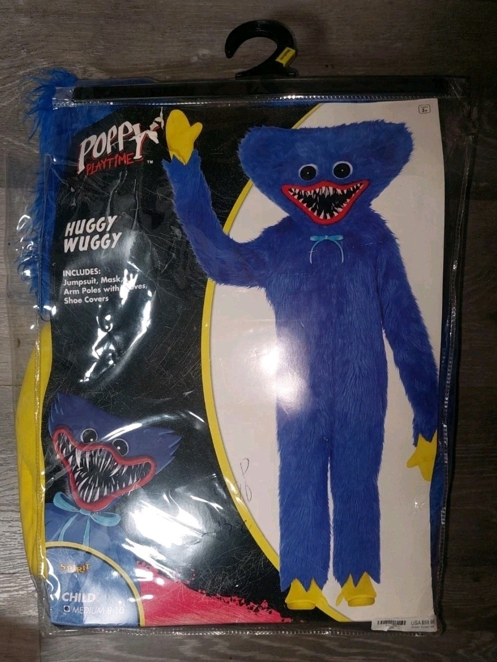 Spirit Halloween Poppy Huggy Wuggy Kids Costume Medium Sz 8-10